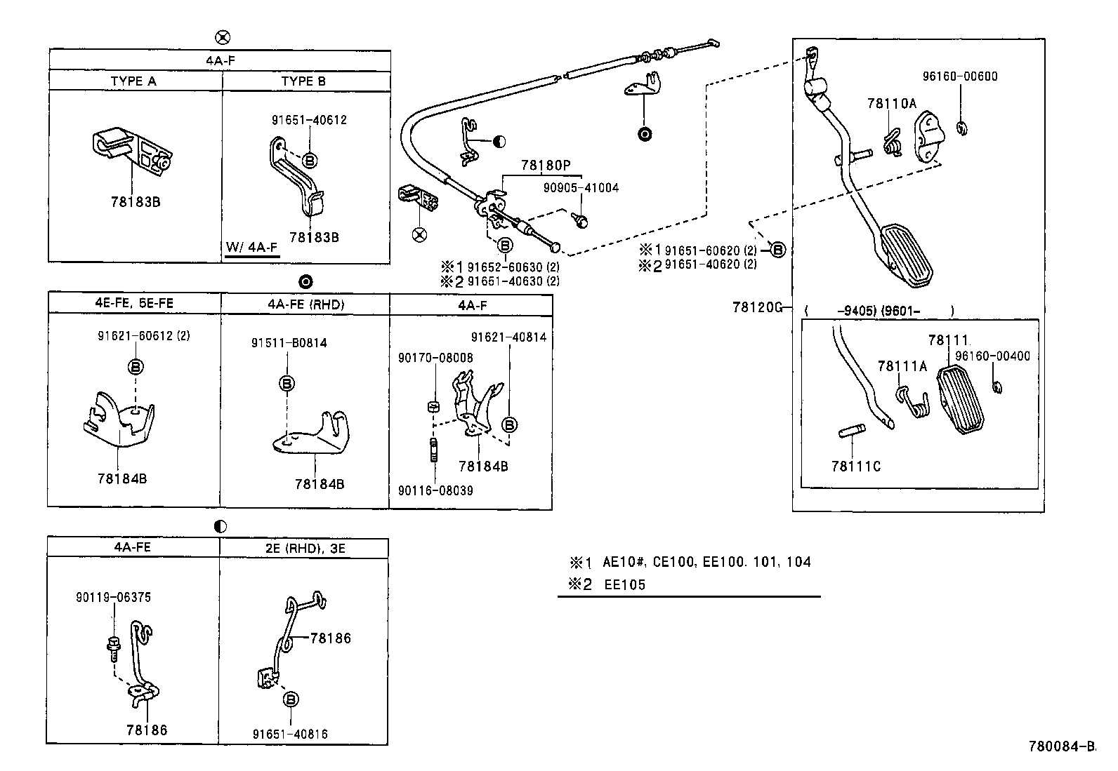 78183-12170 CLAMP, ACCELERATOR CONTROL CABLE product image