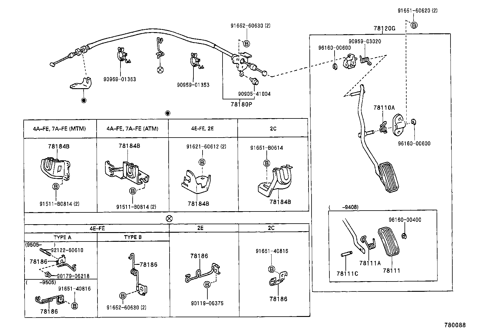 78120-12151 ROD ASSY, ACCELERATOR PEDAL product image