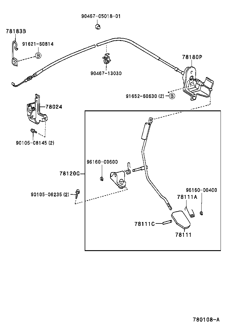 78010-26020 PEDAL ASSY, ACCELERATOR product image