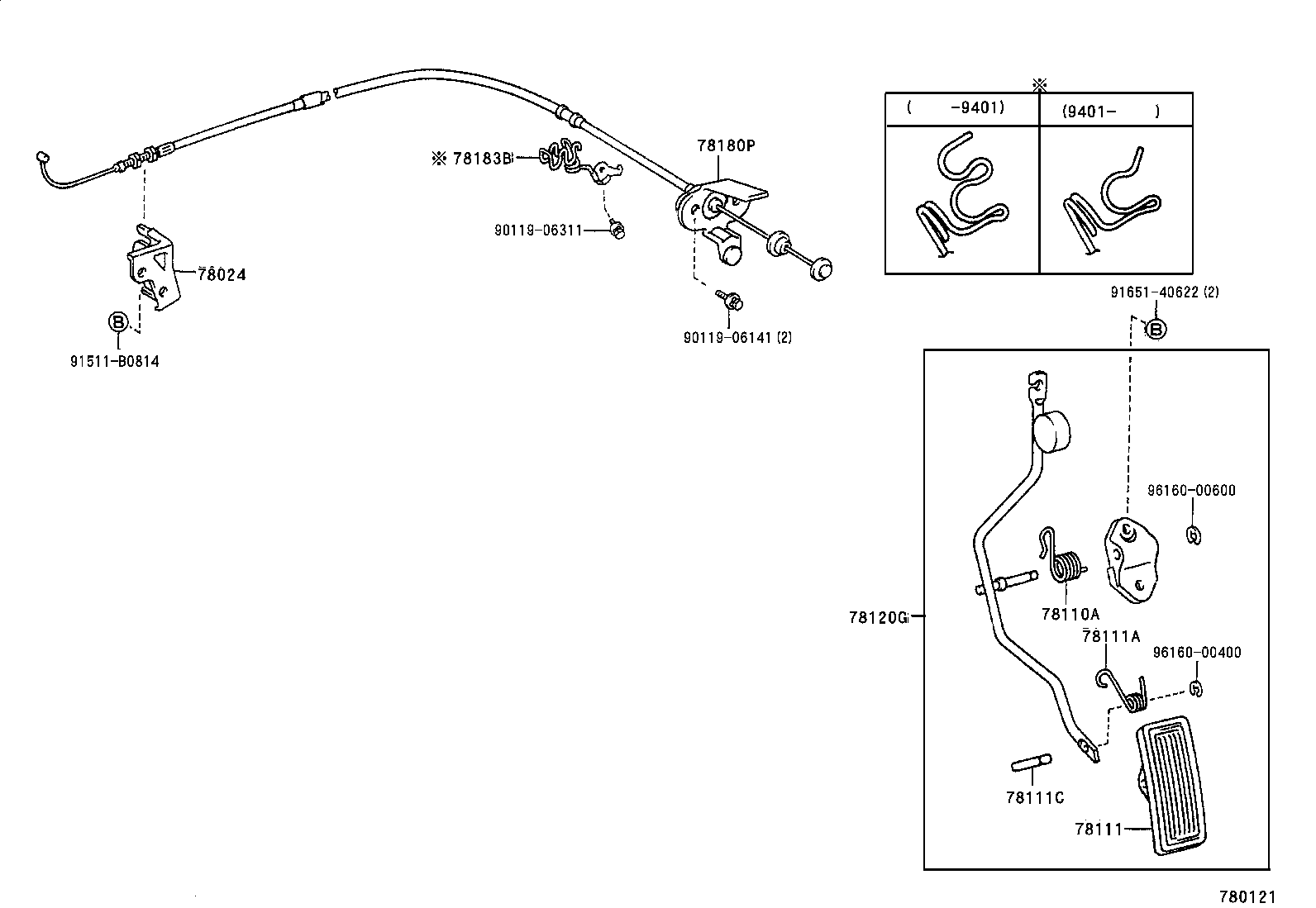 78180-2D280 CABLE ASSY, ACCELERATOR CONTROL product image