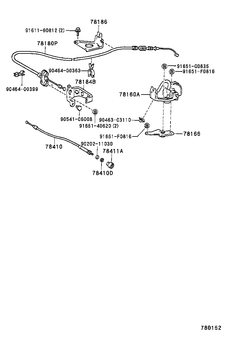 78169-60010 HANGER, ACCELERATOR SPRING product image
