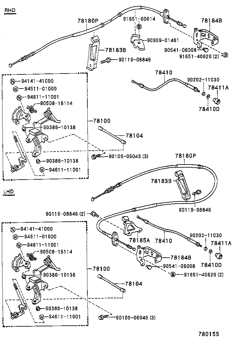 78169-60010 HANGER, ACCELERATOR SPRING product image