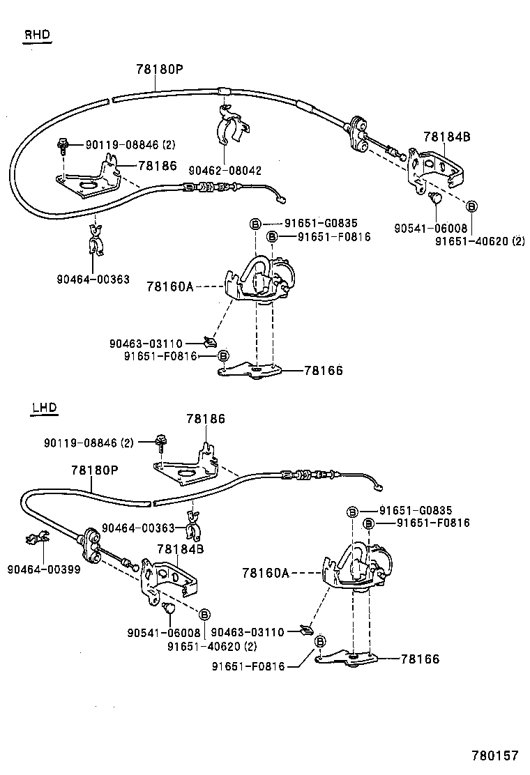 78183-60140 CLAMP, ACCELERATOR CONTROL CABLE product image