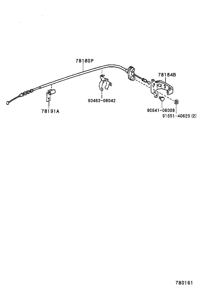 78183-60140 CLAMP, ACCELERATOR CONTROL CABLE product image