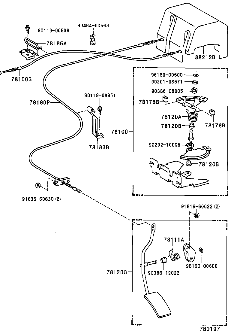 78180-34010 CABLE ASSY, ACCELERATOR CONTROL product image