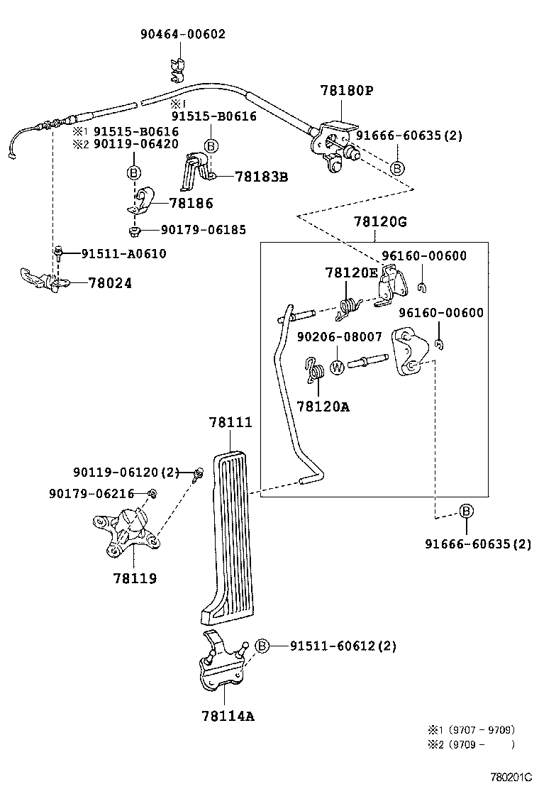 78119-50040 STOPPER, ACCELERATOR PEDAL ROD product image