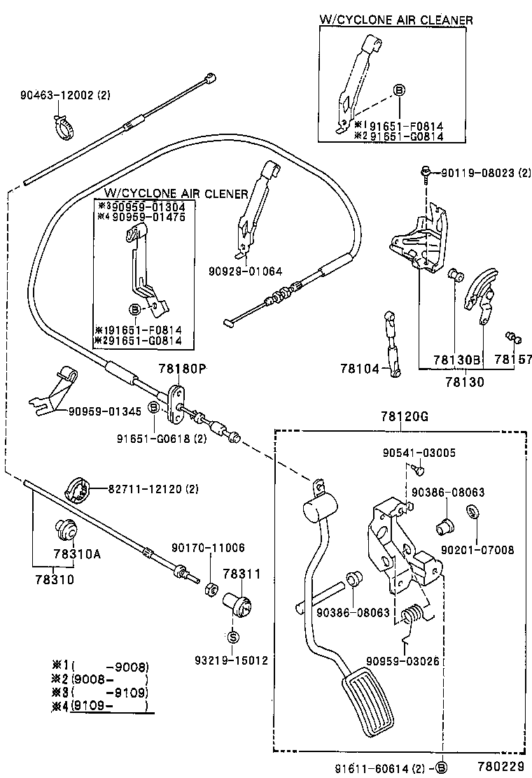 78310-89115 CABLE ASSY, CHOKE product image