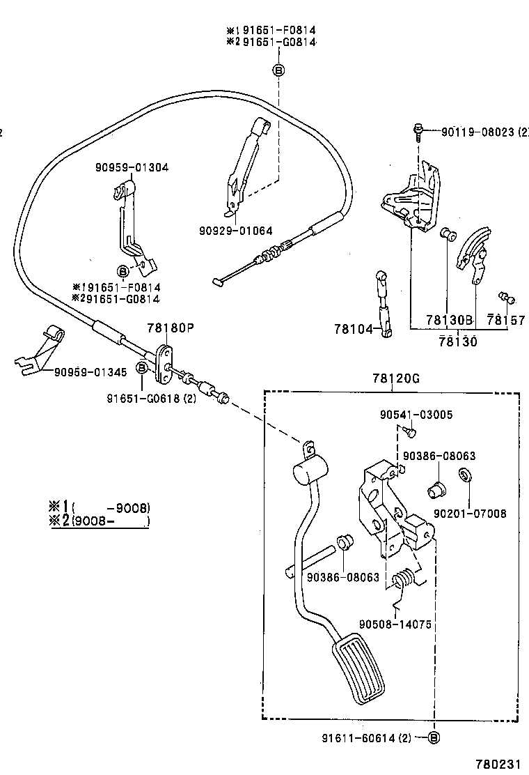 78310-89115 CABLE ASSY, CHOKE product image