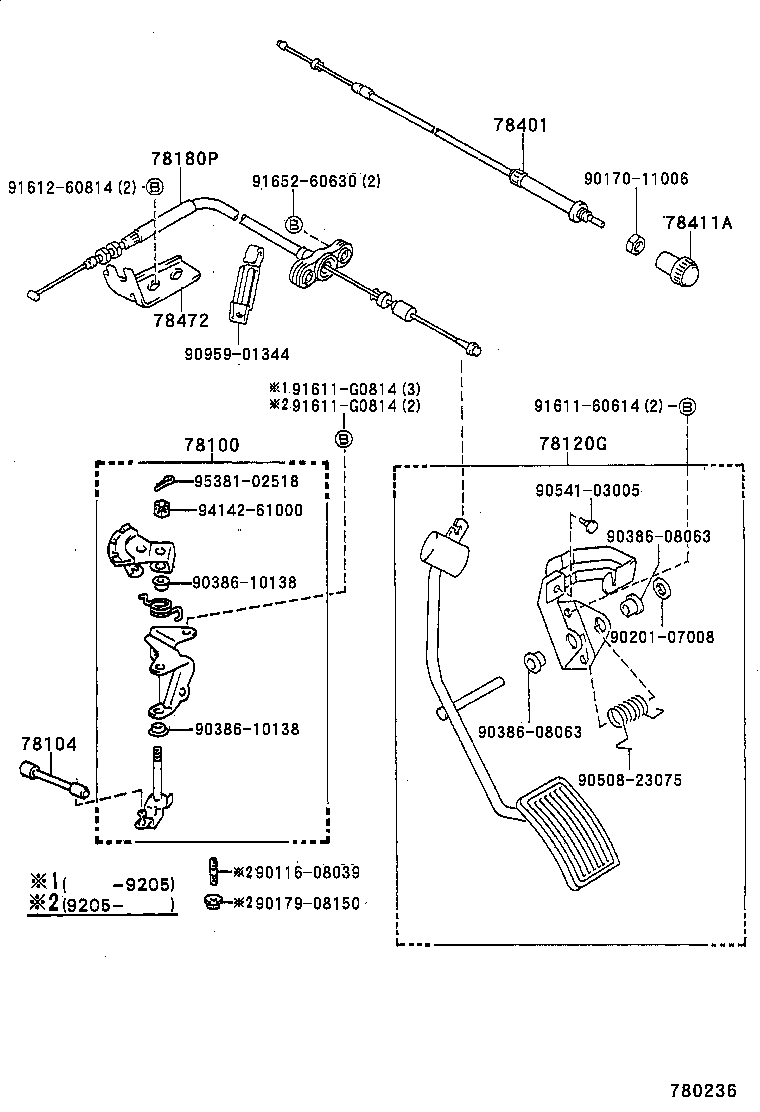78310-89115 CABLE ASSY, CHOKE product image