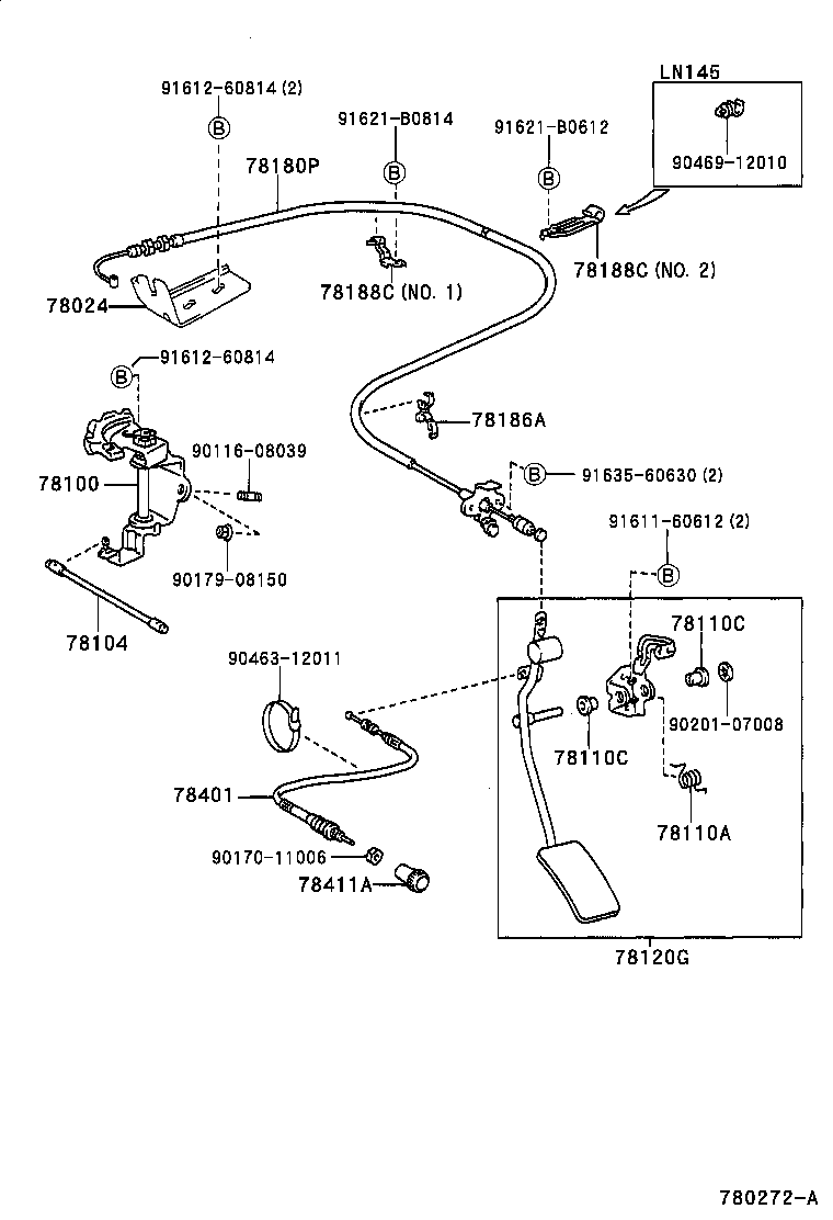 78120-35210 ROD ASSY, ACCELERATOR PEDAL product image