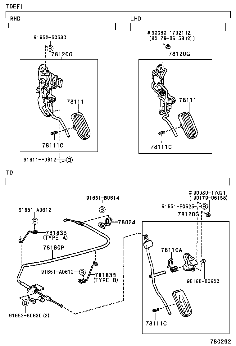 78183-21010 CLAMP, ACCELERATOR CONTROL CABLE product image