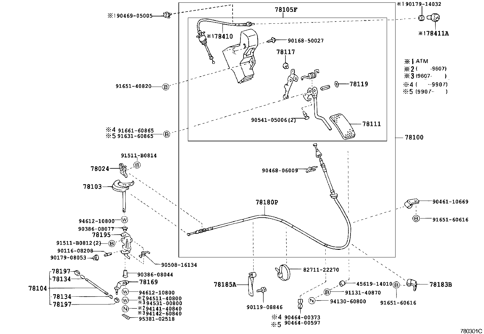 78010-36032 LINK ASSY, ACCELERATOR product image