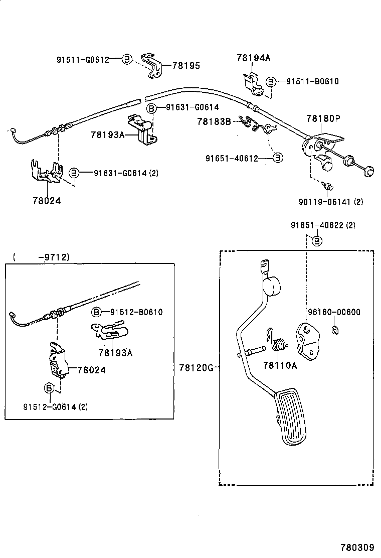 78180-2D710 CABLE ASSY, ACCELERATOR CONTROL product image