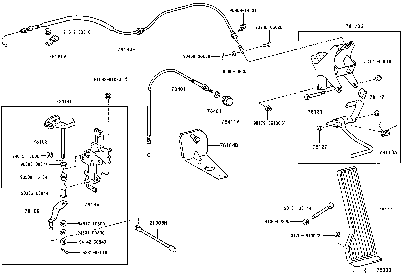 78100-65011 LINK ASSY, ACCELERATOR product image