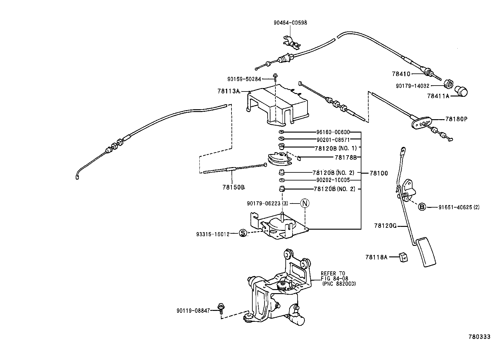 78100-60020 LINK ASSY, ACCELERATOR product image