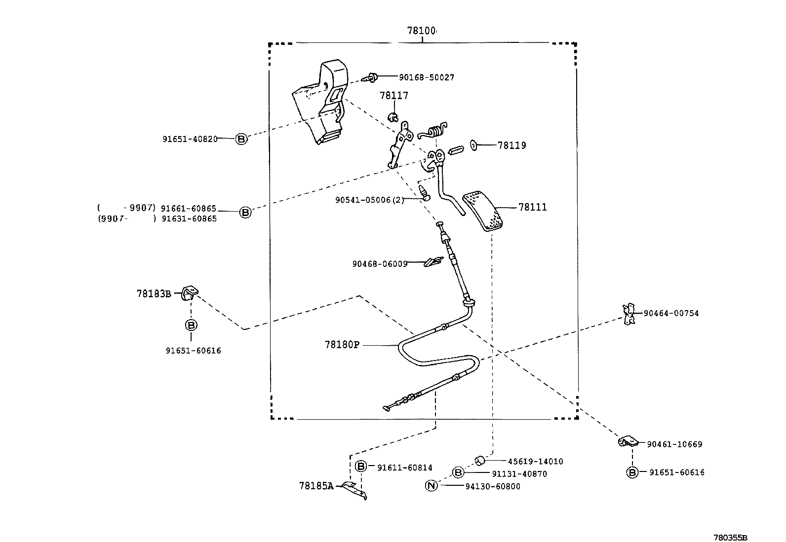 78105-36030 LINK SUB-ASSY, ACCELERATOR product image