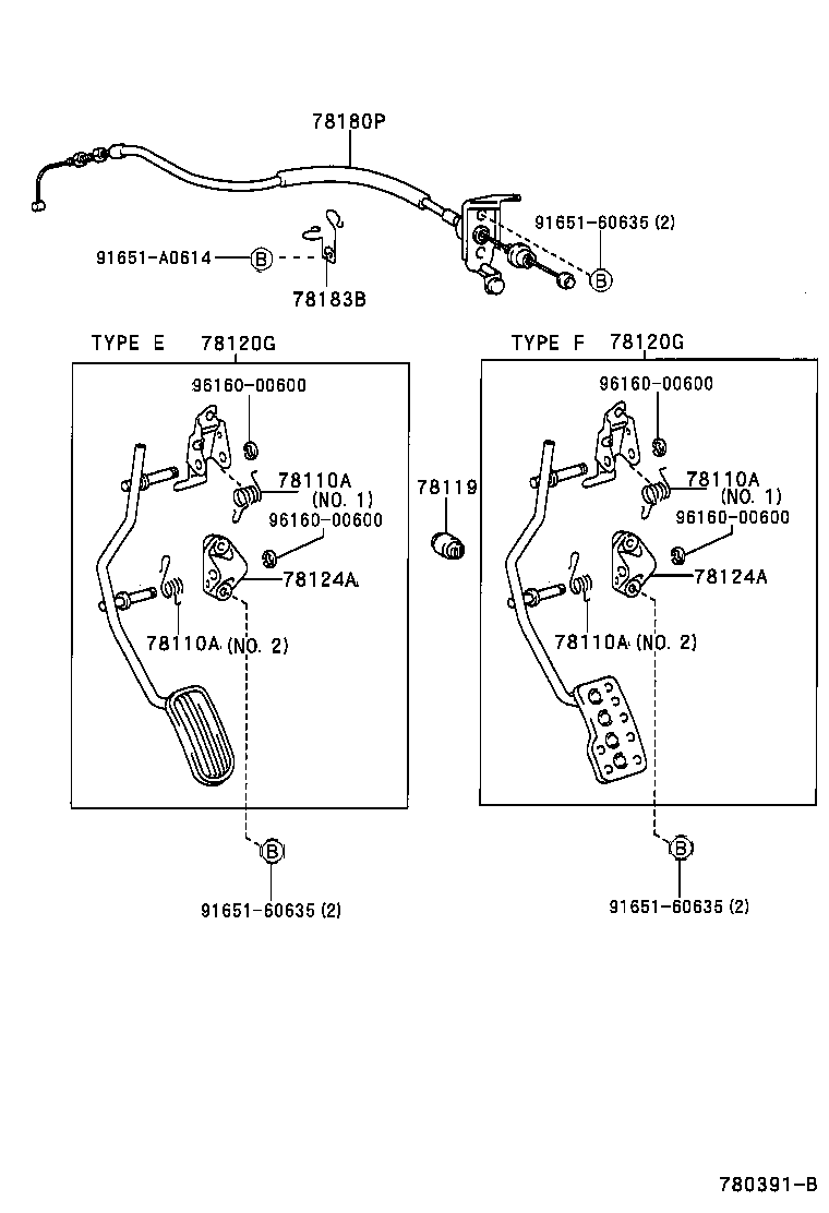 78184-53010 BRACKET, ACCELERATOR CONTROL CABLE product image