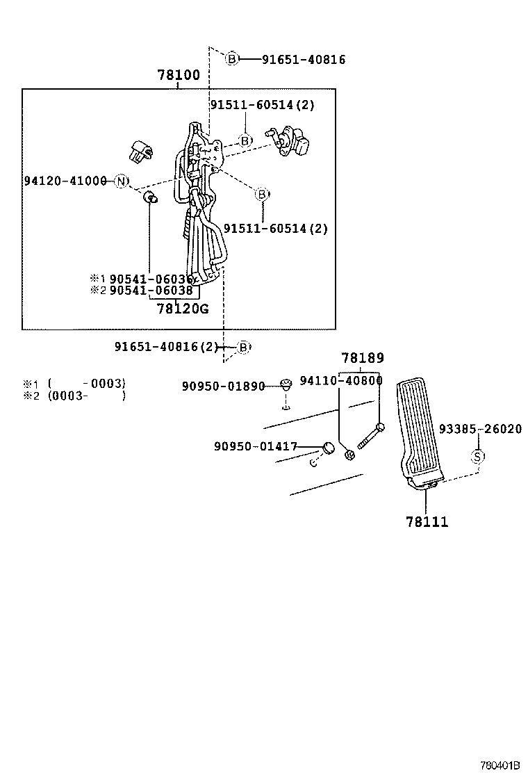 78183-37030 BRACKET, ACCELERATOR CONTROL CABLE product image