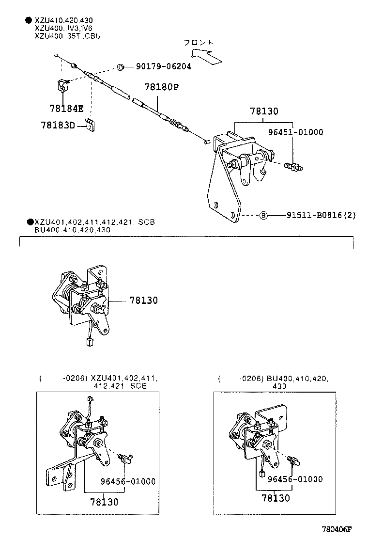 78150-37570 WIRE ASSY, ACCELERATOR FLEXIBLE product image
