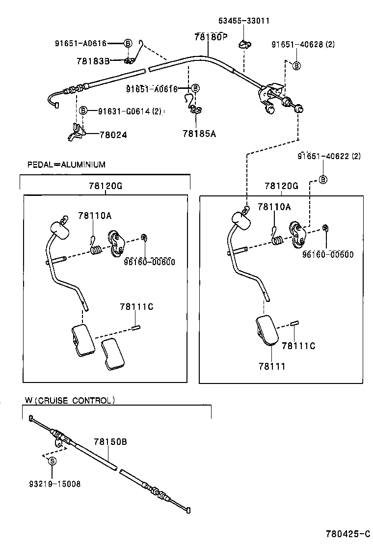 78180-2D740 CABLE ASSY, ACCELERATOR CONTROL product image