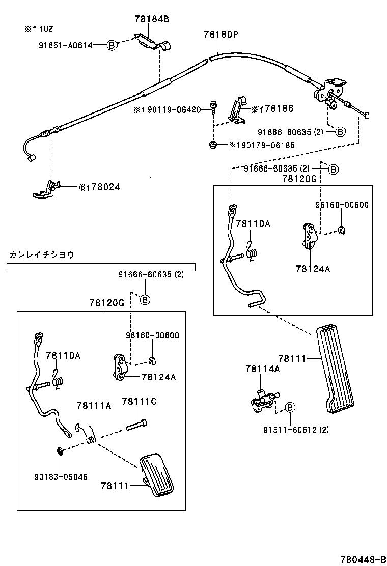 78180-3A720 CABLE ASSY, ACCELERATOR CONTROL product image