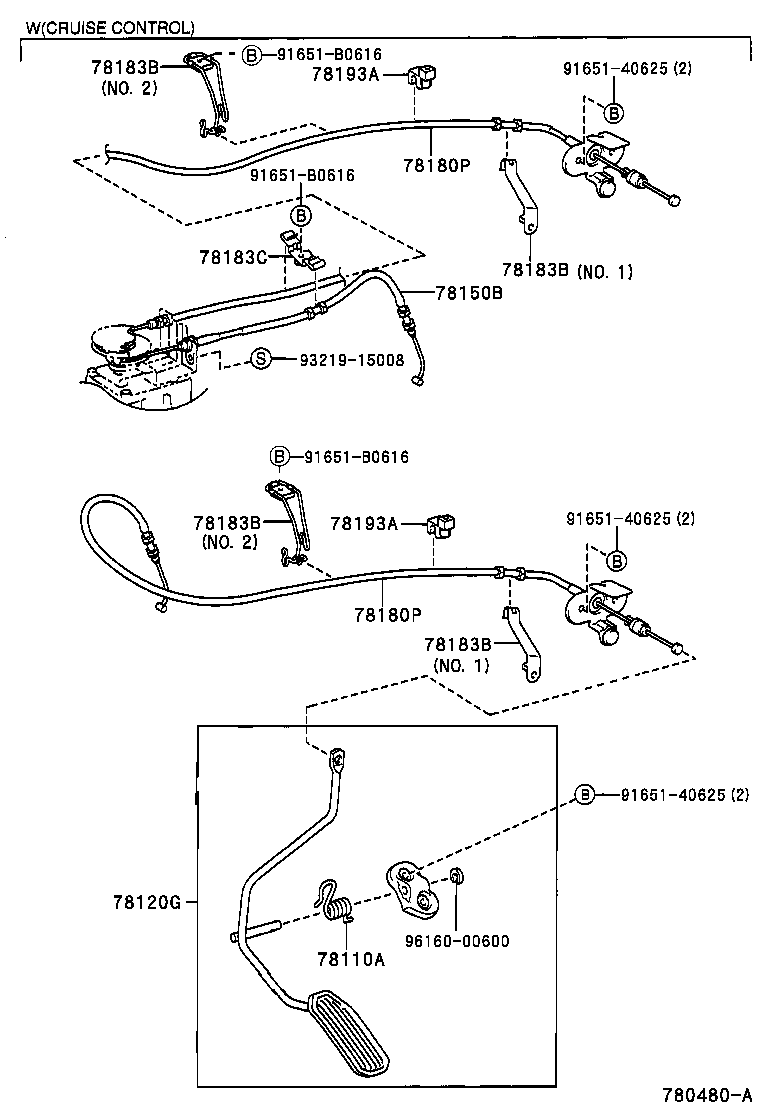 78180-28320 CABLE ASSY, ACCELERATOR CONTROL product image