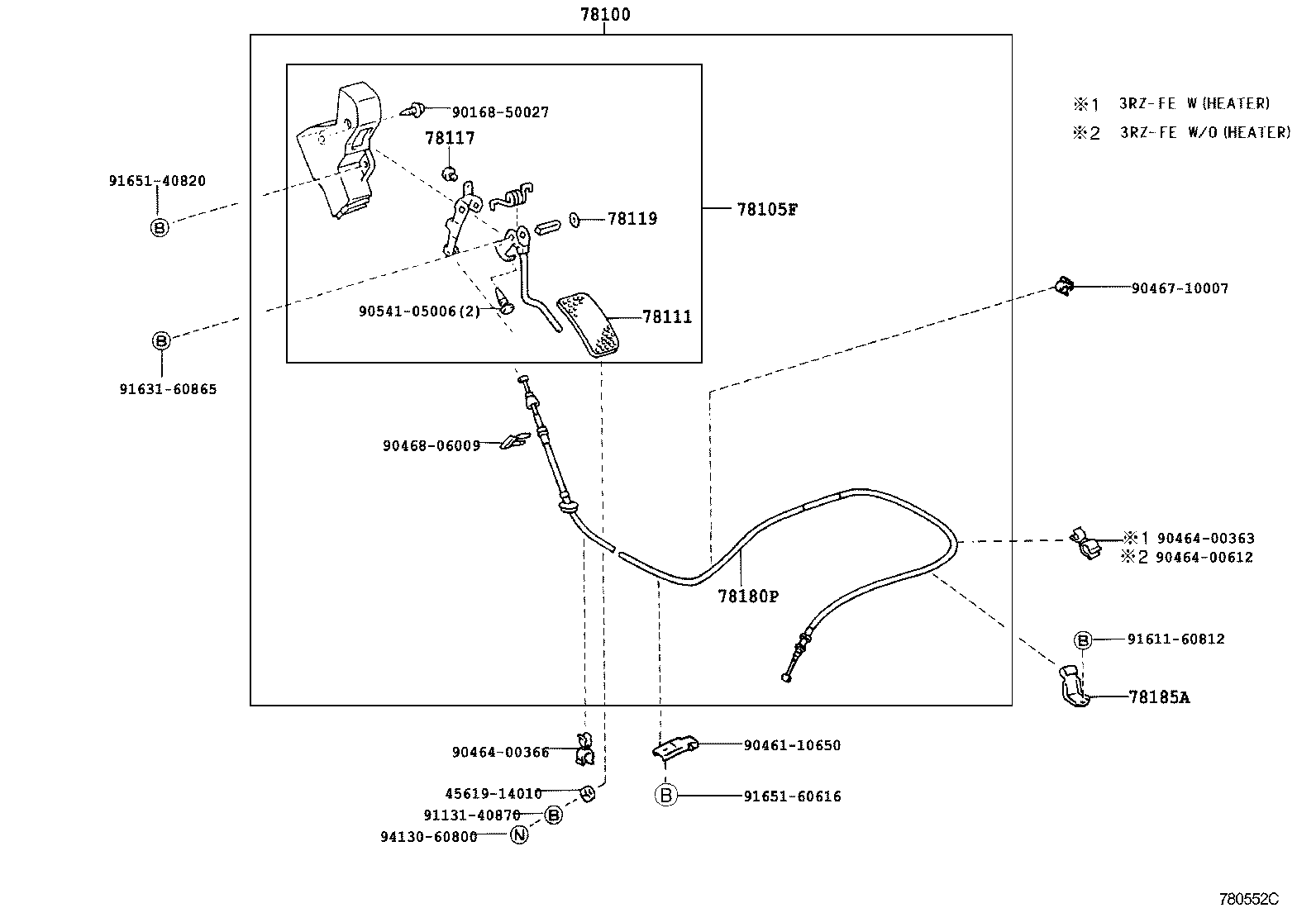 78010-36032 LINK ASSY, ACCELERATOR product image
