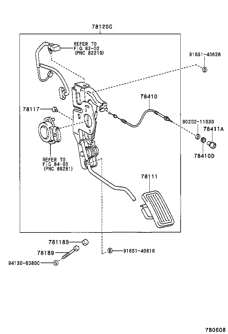 78183-60140 CLAMP, ACCELERATOR CONTROL CABLE product image
