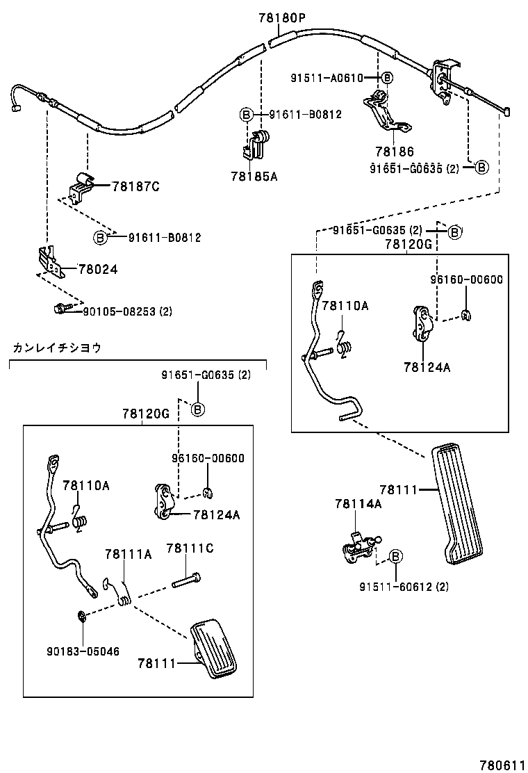 78180-3A720 CABLE ASSY, ACCELERATOR CONTROL product image