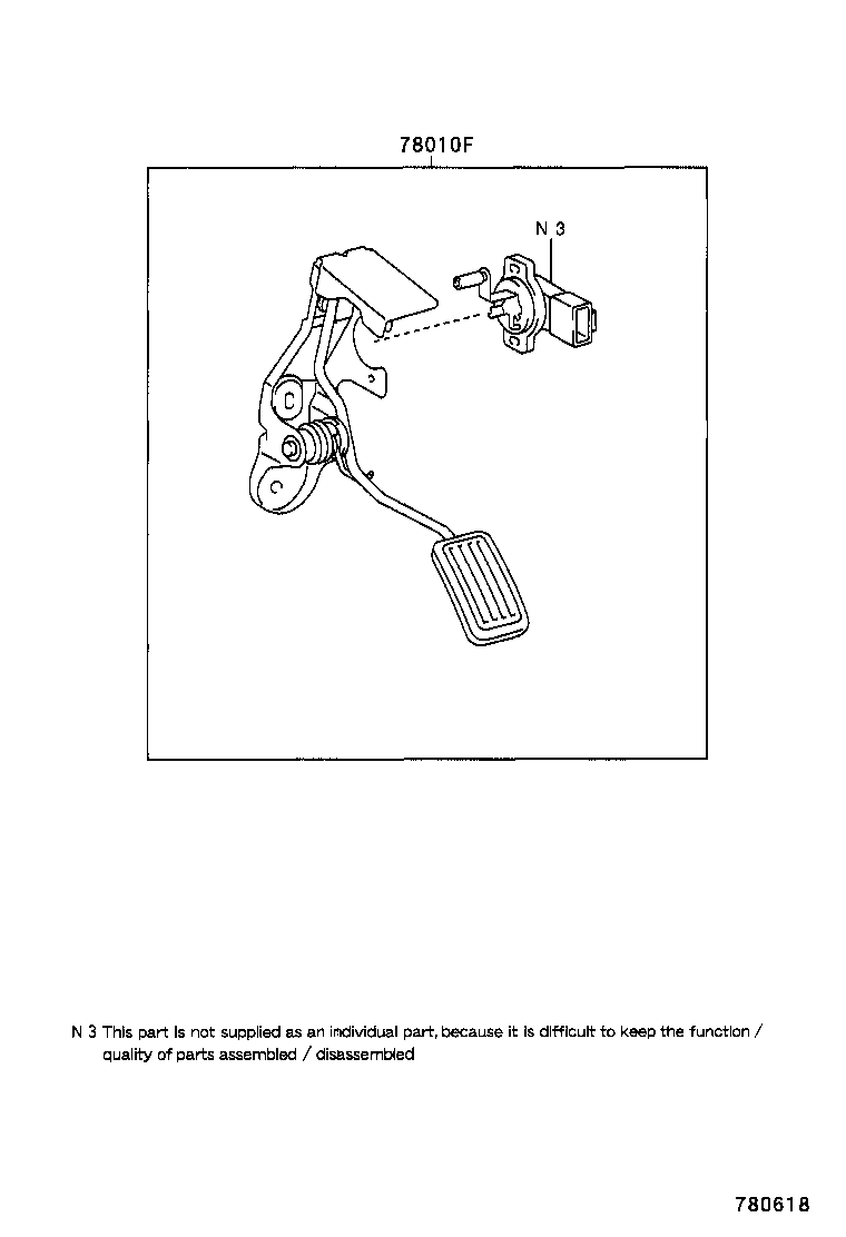 78183-52080 CLAMP, ACCELERATOR CONTROL CABLE product image