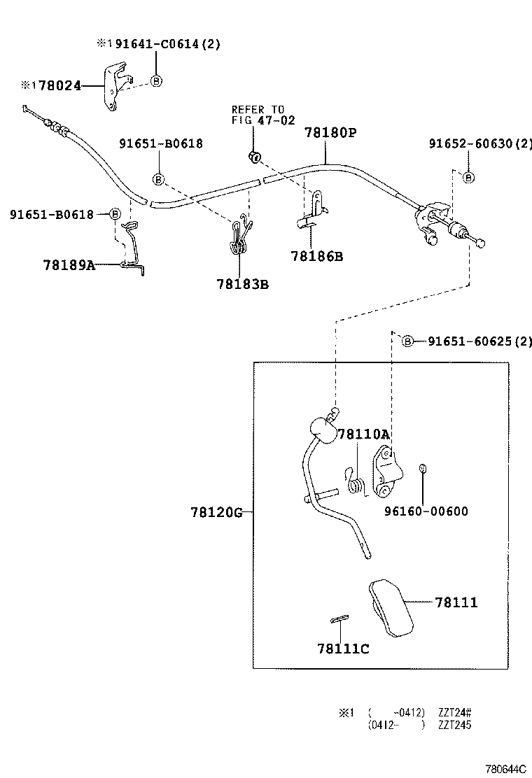 78180-2D820 CABLE ASSY, ACCELERATOR CONTROL product image