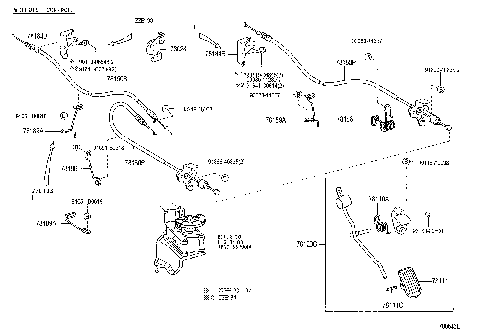 Toyota 78180-02280 CABLE ASSY, ACCELERATOR CONTROL