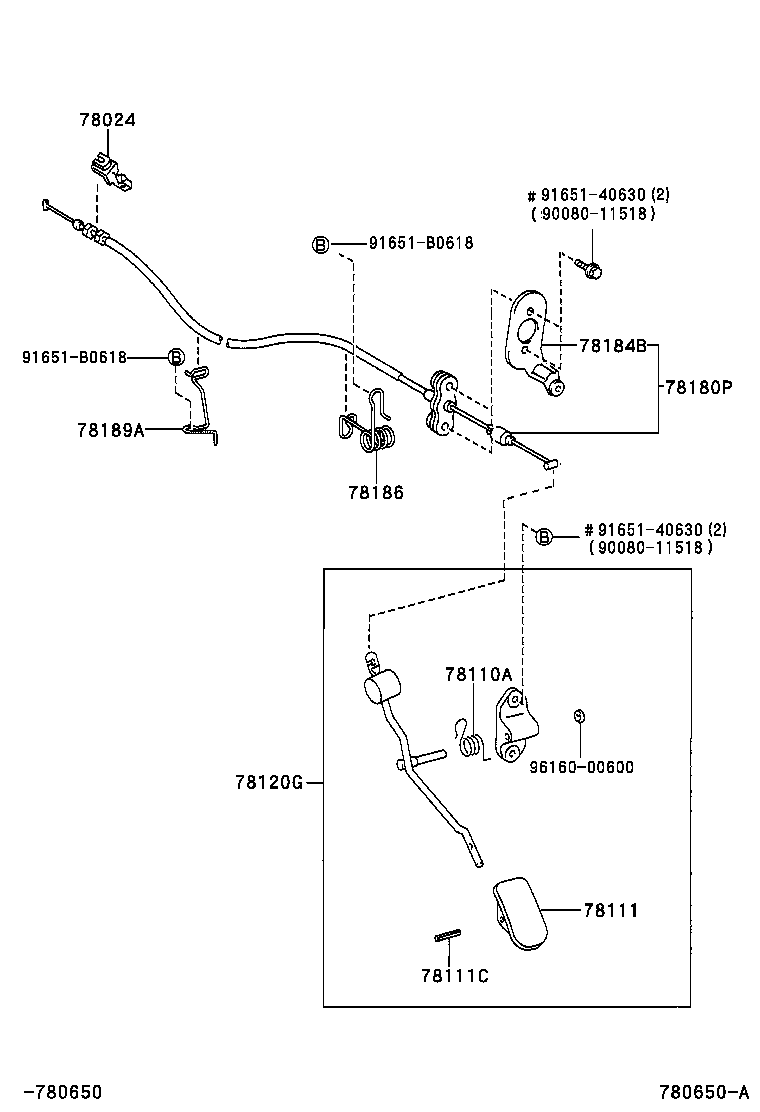 78111-02030 PEDAL, ACCELERATOR product image