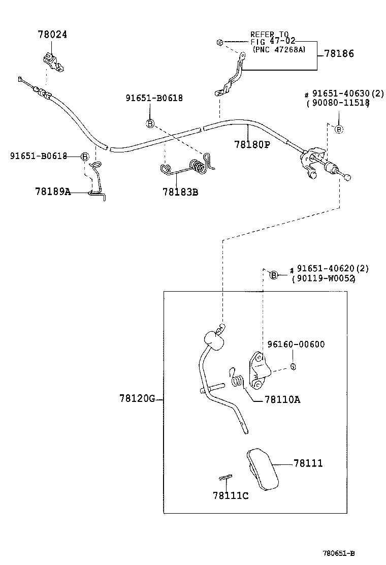 78111-02030 PEDAL, ACCELERATOR product image