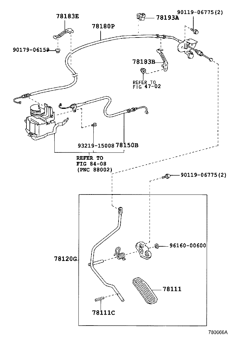 78183-58030 CLAMP, ACCELERATOR CONTROL CABLE product image