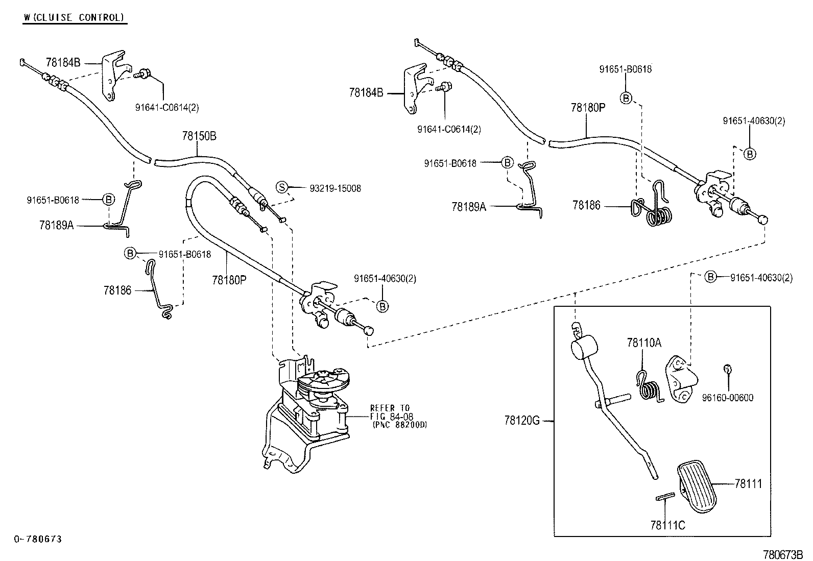 Toyota 78120-12330 ROD ASSY, ACCELERATOR PEDAL