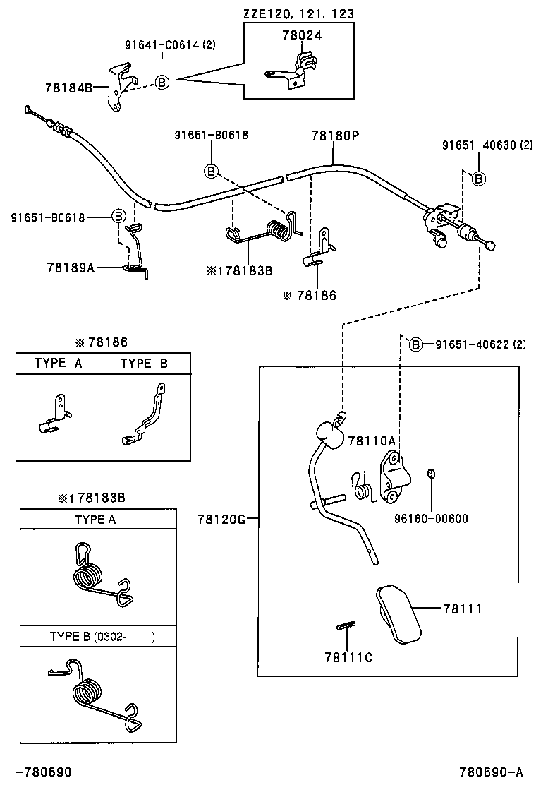 78180-1A772 CABLE ASSY, ACCELERATOR CONTROL product image