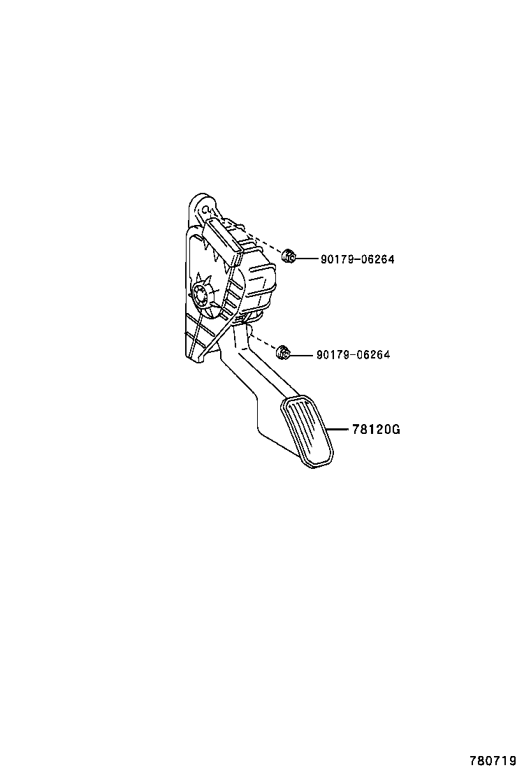 78120-60350 ROD ASSY, ACCELERATOR PEDAL product image