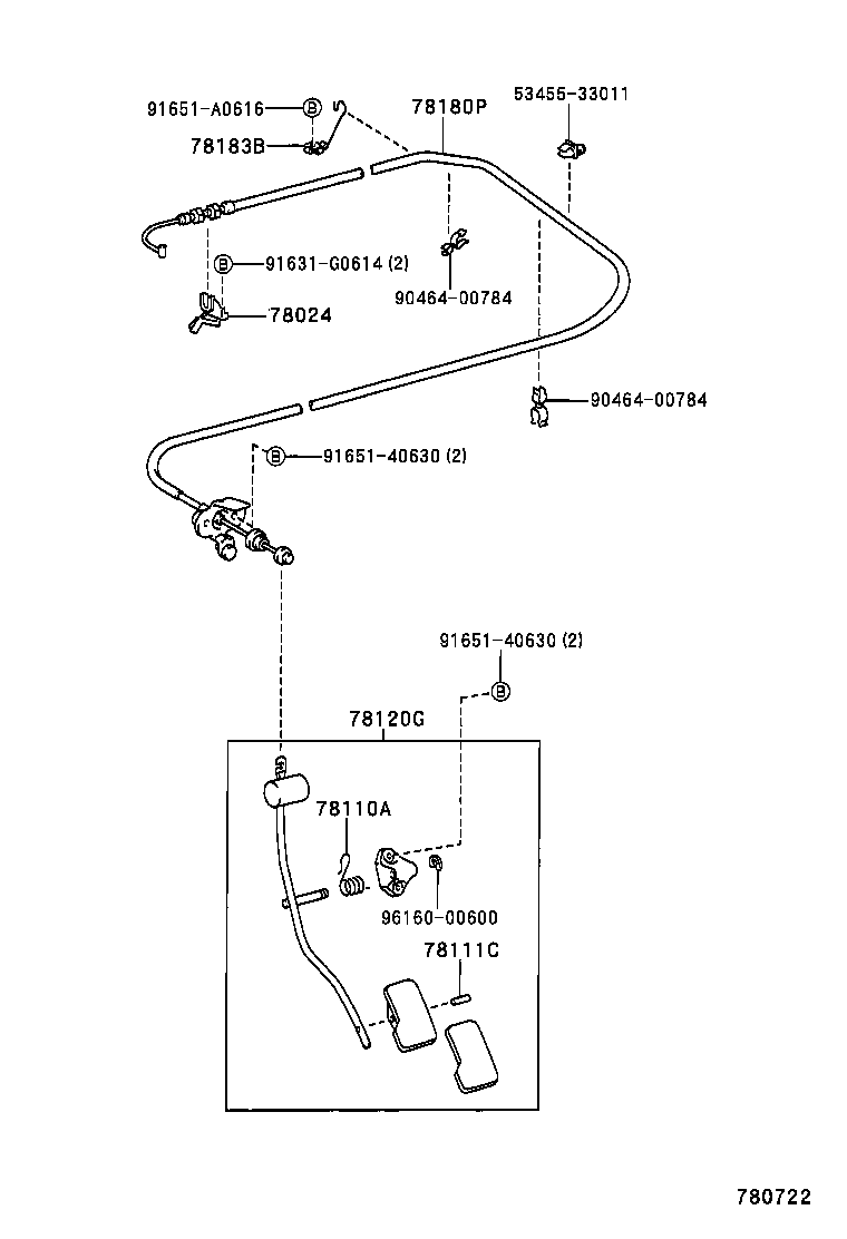 78180-2D800 CABLE ASSY, ACCELERATOR CONTROL product image
