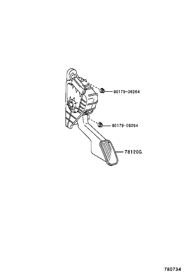 78120-60381 ROD ASSY, ACCELERATOR PEDAL product image
