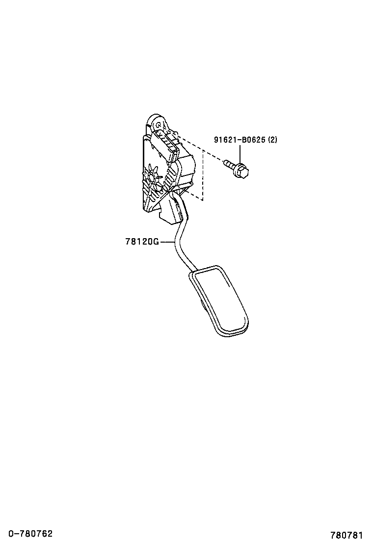 78120-47040 ROD ASSY, ACCELERATOR PEDAL product image