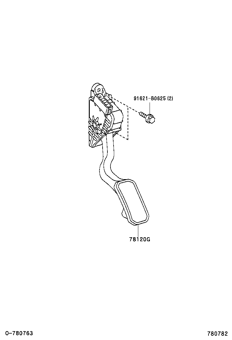 78120-47040 ROD ASSY, ACCELERATOR PEDAL product image