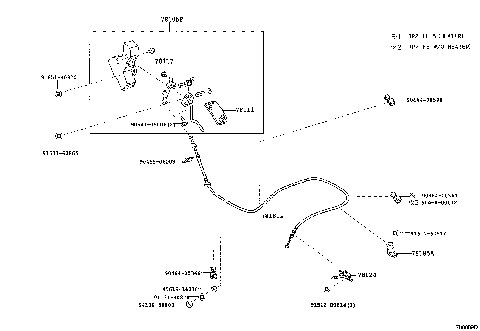 78010-36032 LINK ASSY, ACCELERATOR product image
