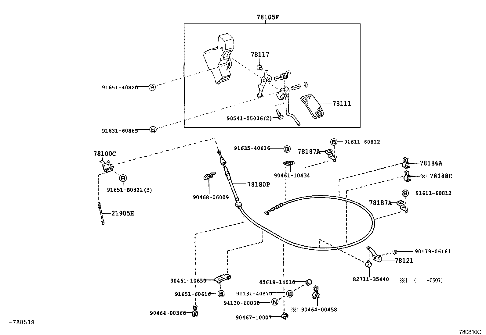 78010-36032 LINK ASSY, ACCELERATOR product image