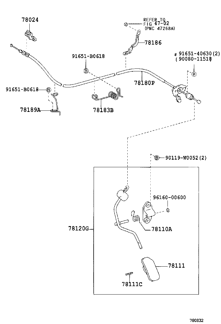 78111-02030 PEDAL, ACCELERATOR product image