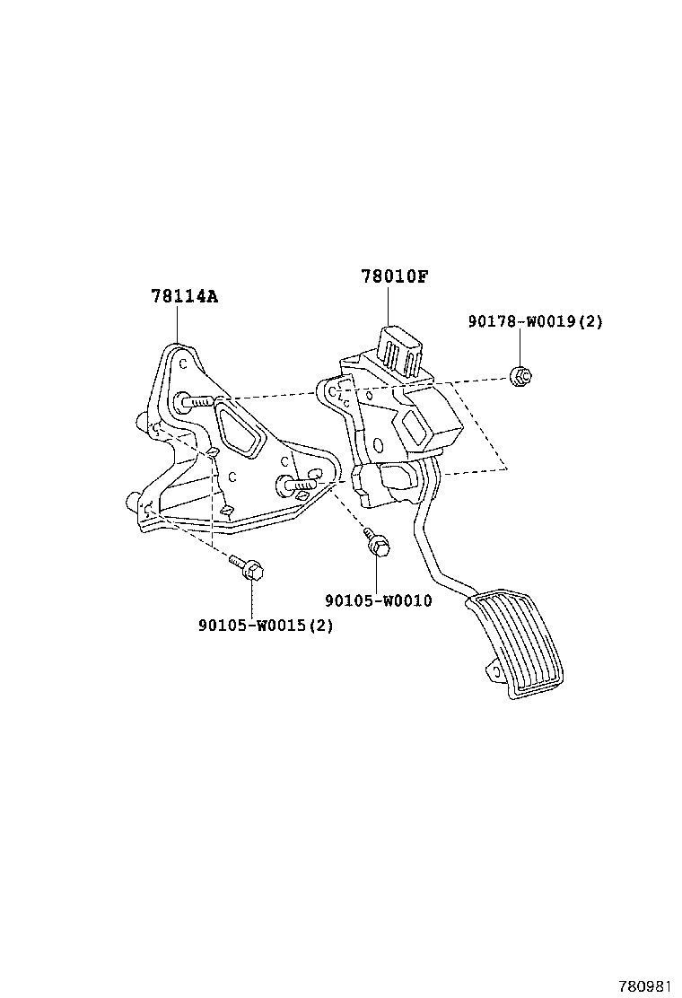 78183-0H050 CLAMP, ACCELERATOR CONTROL CABLE product image