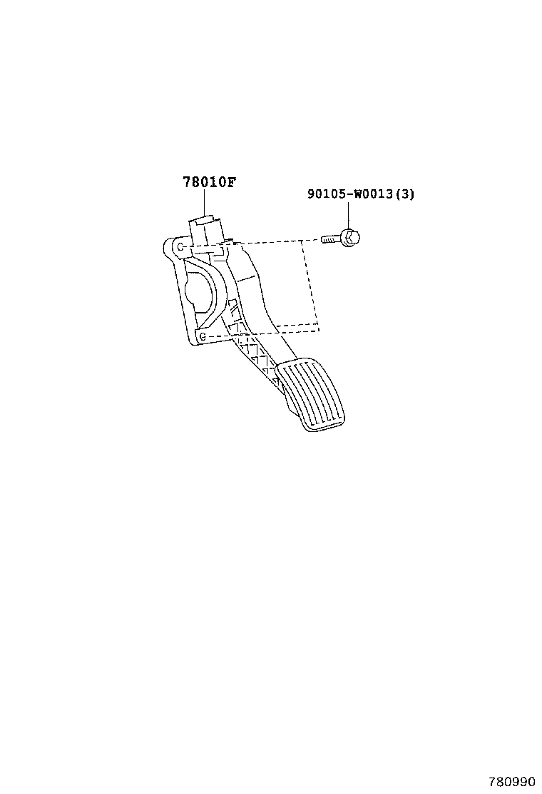 78183-0H050 CLAMP, ACCELERATOR CONTROL CABLE product image
