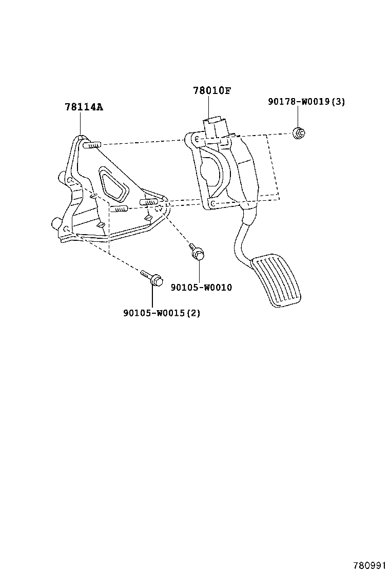 78183-0H050 CLAMP, ACCELERATOR CONTROL CABLE product image
