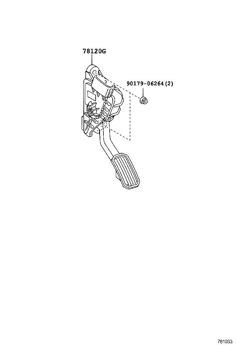 78120-35501 ROD ASSY, ACCELERATOR PEDAL product image