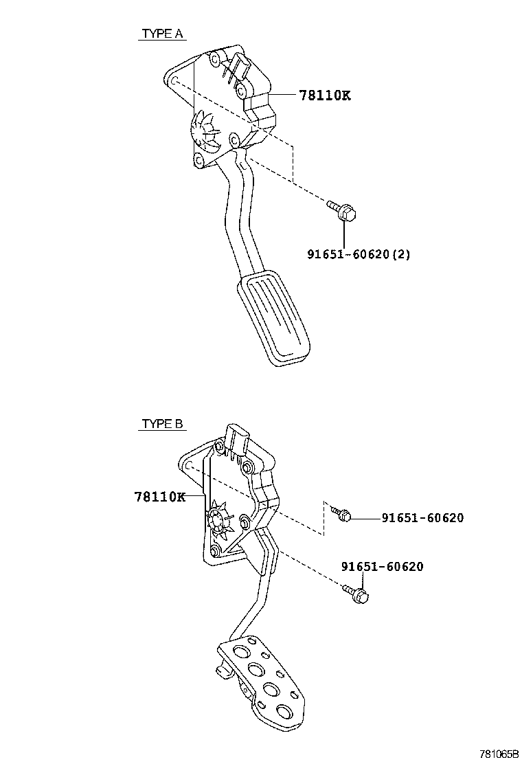 78110-33050 SENSOR ASSY, ACCELERATOR PEDAL product image
